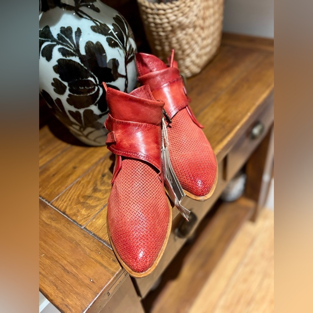 A.S 98 | BNWT LEATHER ANKLE FLATS | size 39 - Picture 4 of 7